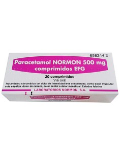 PARACETAMOL NORMON EFG 500...