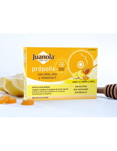 JUANOLA PROPOLIS MIEL ZINC Y VITAMINA...