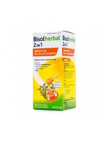 BISOLHERBAL 2 EN 1 JARABE 180 G