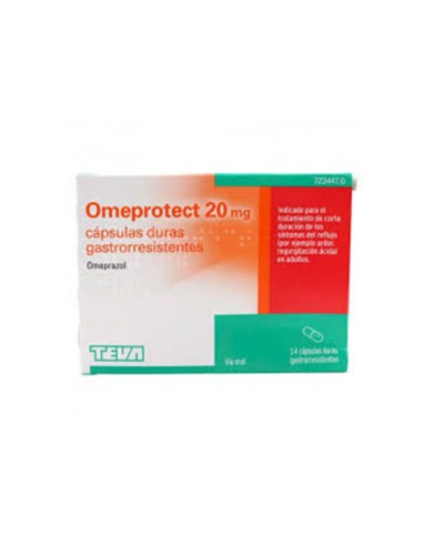 OMEPROTECT 20 MG 14 CAPSULAS...