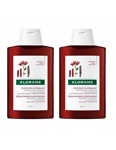 PACK DUPLO CHAMPU KLORANE QUININA...