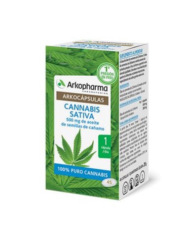 ARKOCAPSULAS CANNABIS SATIVA 45 CAPSULAS
