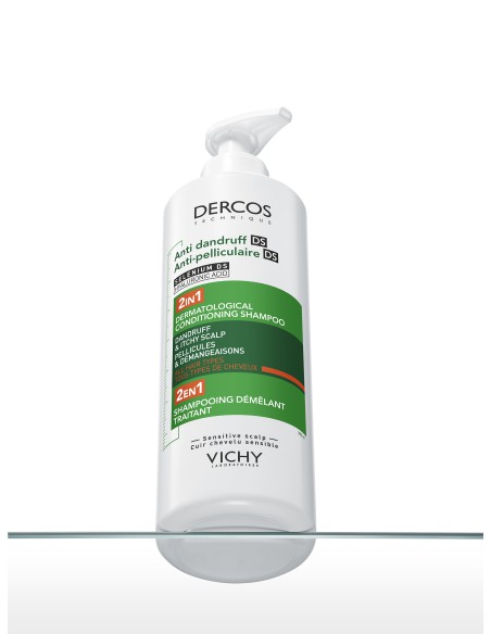DERCOS CHAMPU ANTICASPA 2 EN 1 1 ENVASE 390 ML
