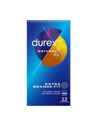 DUREX NATURAL XL PRESERVATIVOS 12...