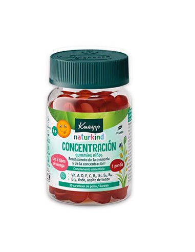 KNEIPP GUMMIES NIÑOS CONCENTRACION 30...
