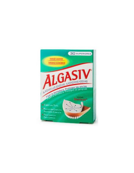 ALGASIV ALMOHADILLAS ADHESIVAS PROTESIS 30 UNIDADES INFERIORES