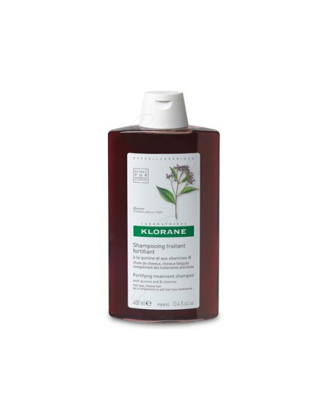 KLORANE ANTICAIDA CHAMPU FORTIFICANTE & ESTIMULANTE A LA QUININA 1 ENVASE 400 ml
