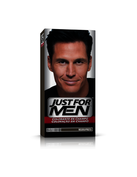 JUST FOR MEN COLORANTE EN GEL 1 ENVASE 66 ml TONO NEGRO