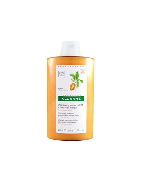 KLORANE NUTRICION CHAMPU NUTRITIVO & BRILLO AL MANGO 1 ENVASE 400 ml