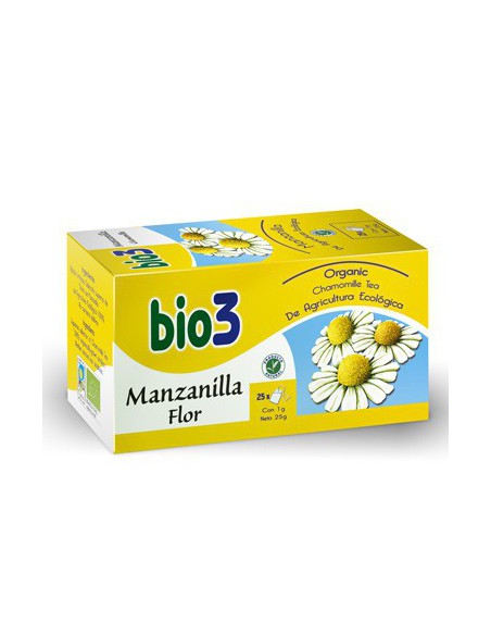 BIO3 MANZANILLA ECOLOGICA 25 FILTROS 1,5 g