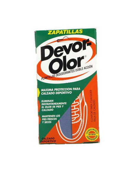 PLANTILLAS ANTIOLOR DEVOR OLOR ZAPATILLAS 1 PAR