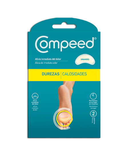 COMPEED DUREZAS HIDROCOLOIDE TALLA GRANDE 2 UNIDADES