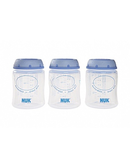 RECIPIENTE PARA LECHE MATERNA NUK 3 UNIDADES