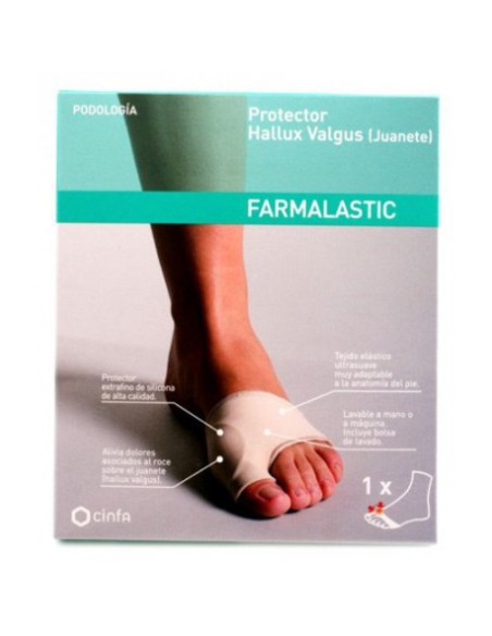 CORRECTOR JUANETE ACTIVIDAD FARMALASTIC FEET 1 UNIDAD TALLA MEDIANA