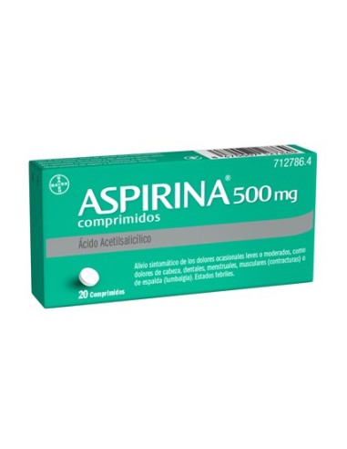 ASPIRINA 500 MG 20 COMPRIMIDOS