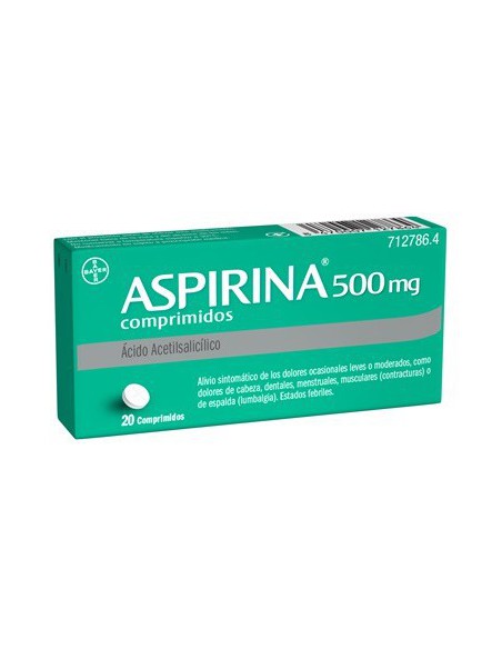 ASPIRINA 500 MG 20 COMPRIMIDOS