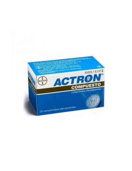 ACTRON COMPUESTO 267 mg/133 mg/40 mg 20 COMPRIMIDOS EFERVESCENTES