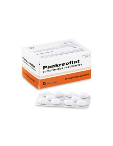 PANKREOFLAT 172 MG/80 MG 50 COMPRIMIDOS RECUBIERTOS