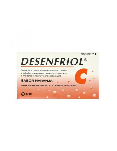 DESENFRIOL C 10 SOBRES GRANULADO EFERVESCENTE