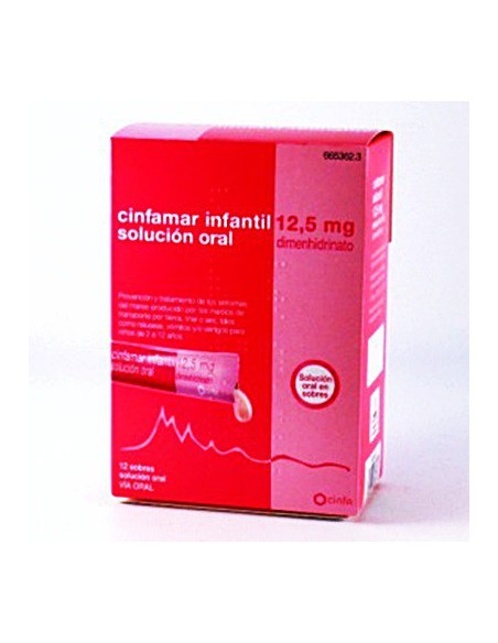 CINFAMAR INFANTIL 12,5 mg 12 SOBRES SOLUCION ORAL 5 ml