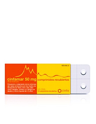 CINFAMAR 50 MG 10 COMPRIMIDOS...