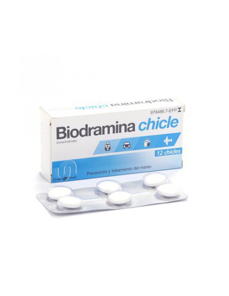 BIODRAMINA 20 MG 6 CHICLES MEDICAMENTOSOS
