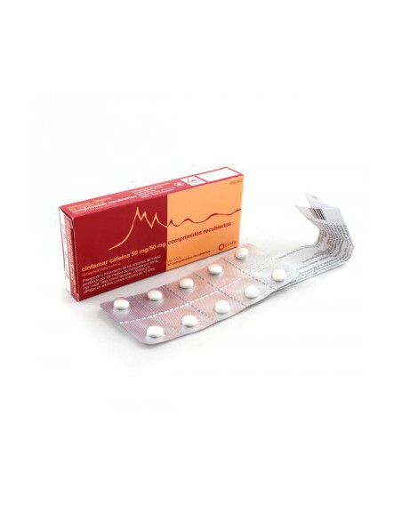 CINFAMAR CAFEINA 50 mg/50 mg 10 COMPRIMIDOS RECUBIERTOS