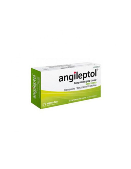 ANGILEPTOL 30 COMPRIMIDOS PARA CHUPAR (SABOR MENTA)