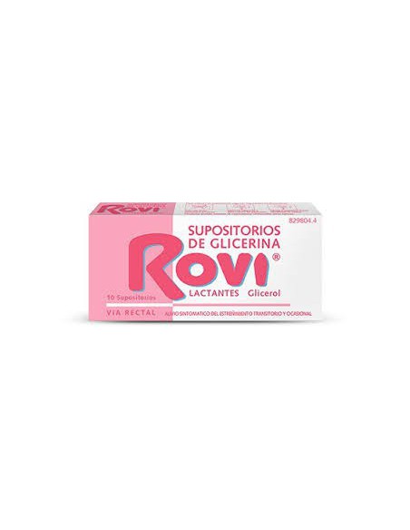 SUPOSITORIOS DE GLICERINA ROVI LACTANTES 0,672 g 10 SUPOSITORIOS