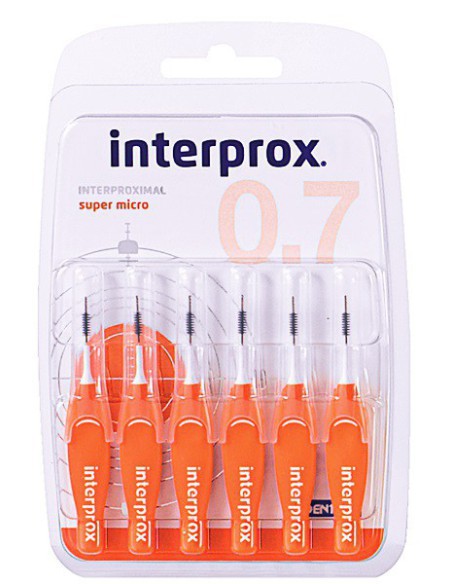 CEPILLO ESPACIO INTERPROXIMAL INTERPROX SUPER MICRO 6 UNIDADES