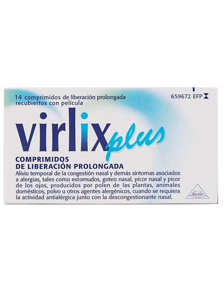 VIRLIX PLUS 5 MG/120 MG 14 COMPRIMIDOS LIBERACION PROLONGADA