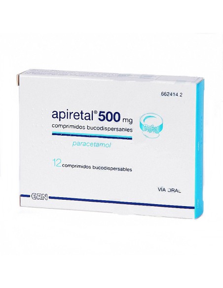 APIRETAL 500 MG 12 COMPRIMIDOS BUCODISPERSABLES