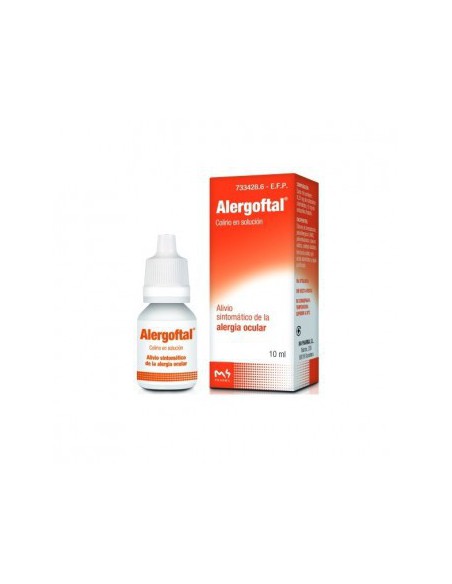 ALERGOFTAL 0,25 mg/ml + 5 mg/ml COLIRIO EN SOLUCION 1 FRASCO 10 ml