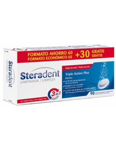 STERADENT TRIPLE ACCION PLUS LIMPIEZA...