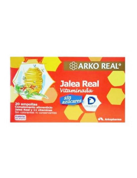 ARKOREAL JALEA REAL SIN AZUCAR 20 AMPOLLAS