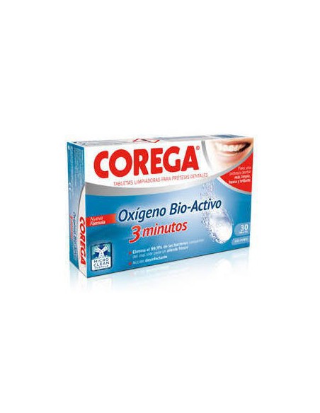 COREGA OXIGENO LIMPIEZA PROTESIS 30 TABLETAS