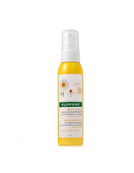 KLORANE CUIDADO SOLAR ACLARANTE CAMOMILA MIEL SPRAY 200 ML