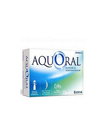 AQUORAL GOTAS HUMECTANTES C/ A HIALURONICO 0.4% 0.5 ML 20 MONODOSIS
