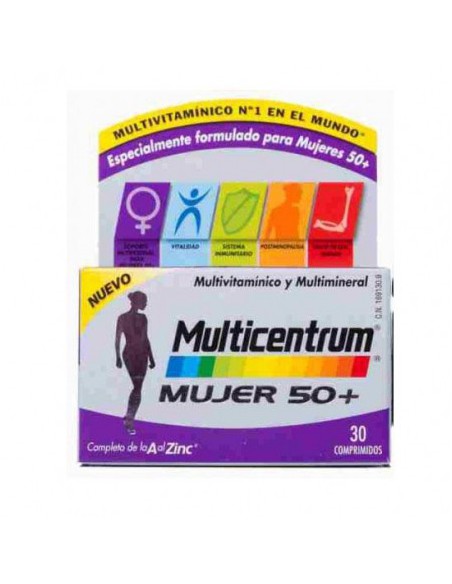 MULTICENTRUM MUJER 50+ 30 COMPRIMIDOS