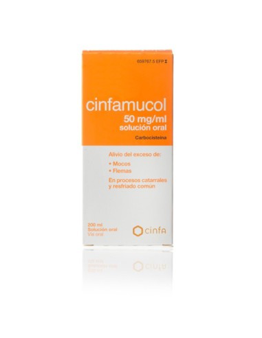 CINFAMUCOL CARBOCISTEINA 50 MG/ML...