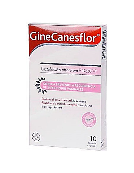 GINE-CANESFLOR 10 CAPSULAS VAGINALES