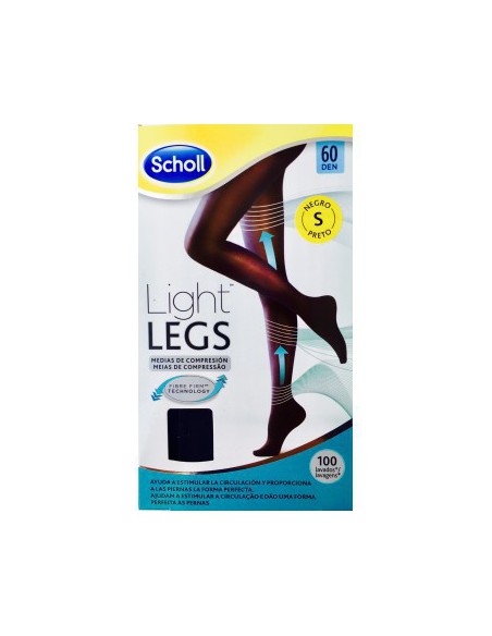 MEDIAS E.T. CINT COMP LIGERA 60 DEN SCHOLL LIGHT NEGRO T - S