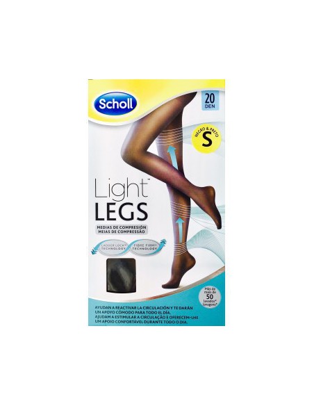 MEDIAS E.T. CINT COMP LIGERA 20 DEN SCHOLL LIGHT NEGRO T - S