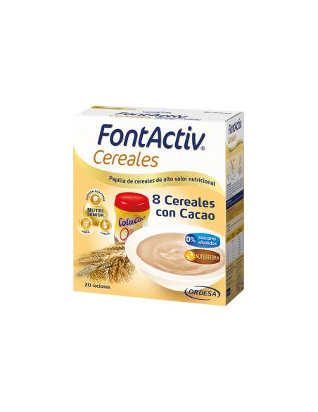 FONTACTIV 8 CEREALES CON CACAO 600 G