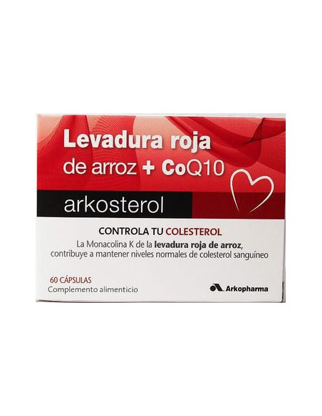 ARKOSTEROL LEVADURA ARROZ ROJO + Q10 60 CAPSULAS