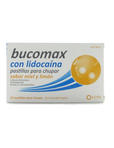 BUCOMAX LIDOCAINA 24 PASTILLAS PARA CHUPAR LIMON