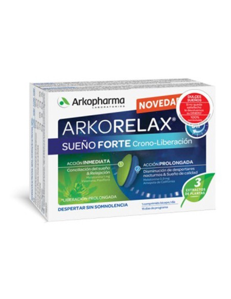 ARKORELAX SUEÑO FORTE 8H 30 COMP BICAPA