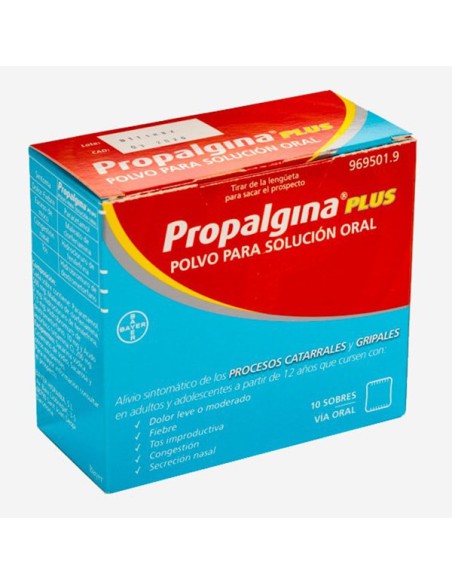 PROPALGINA PLUS 10 SOBRES POLVO PARA SOLUCION ORAL
