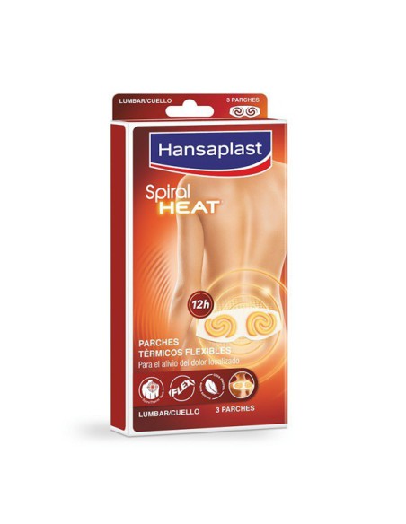 HANSAPLAST SPIRAL HEAT 3 PARCHES LUMBAR/CUELLO