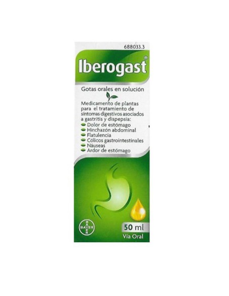 IBEROGAST GOTAS ORALES SOLUCION 1 FRASCO 50 ML